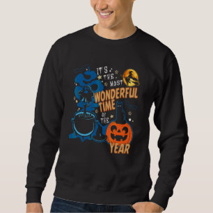 It's The Most Wonderful Time Of The Year Black Cat Sweatshirt