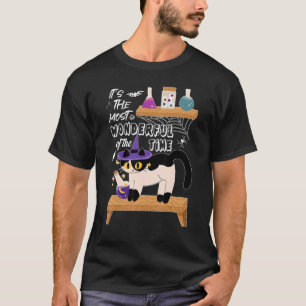 It's The Most Wonderful Time Of The Year Black Cat T-Shirt