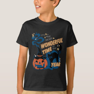 It's The Most Wonderful Time Of The Year Black Cat T-Shirt