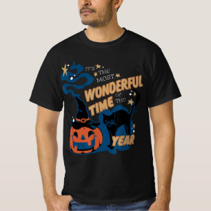 It's the Most Wonderful Time of the Year Black Cat T-Shirt