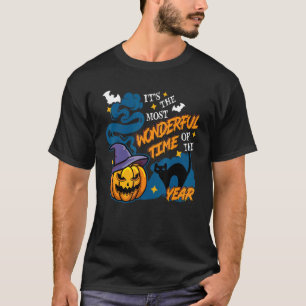 It's The Most Wonderful Time Of The Year Black Cat T-Shirt