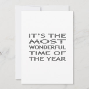 It's the most wonderful time of the year - black holiday card