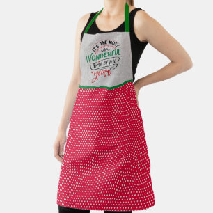 It's The Most Wonderful Time of The Year Christmas Apron
