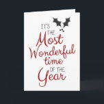 It's The Most Wonderful Time Of The Year Christmas Card<br><div class="desc">It's the most wonderful time of the year</div>
