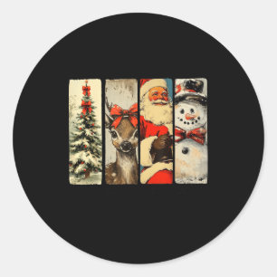 It's The Most Wonderful Time Of The Year Christmas Classic Round Sticker