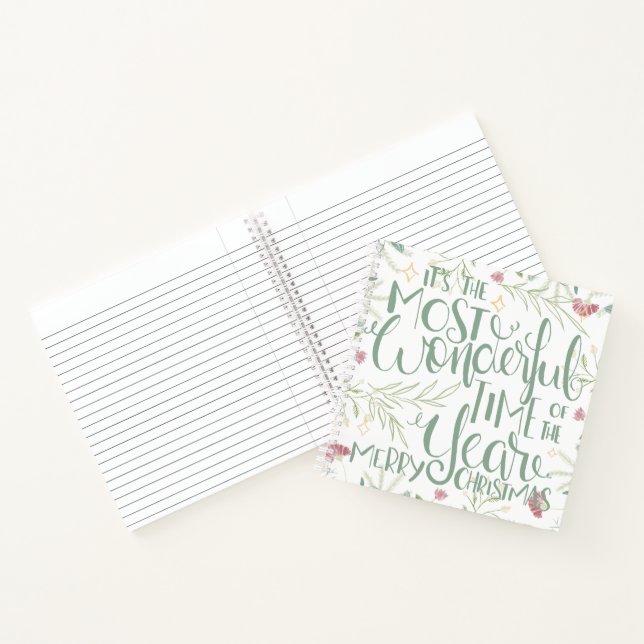 It's The Most Wonderful Time of the Year Christmas Notebook (Inside)