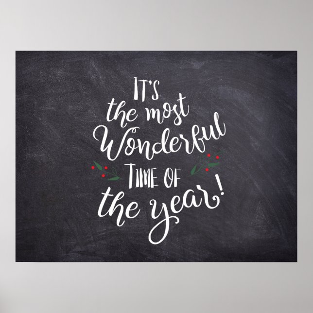 It's the Most Wonderful Time of the Year Christmas Poster (Front)