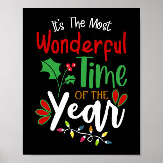 Its The Most Wonderful Time Of The Year Christmas Poster