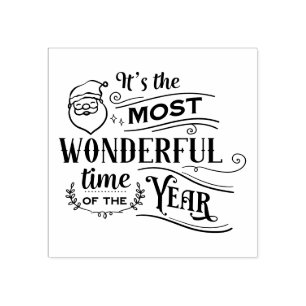 Its the Most Wonderful Time of the Year Christmas Rubber Stamp
