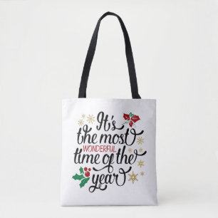 It's The Most Wonderful Time Of the Year Christmas Tote Bag