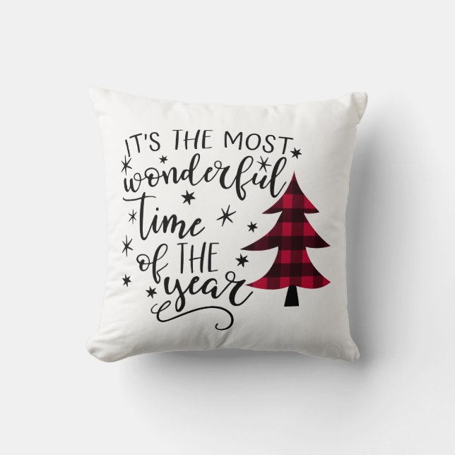 It's the most wonderful time of the year cushion (Front)
