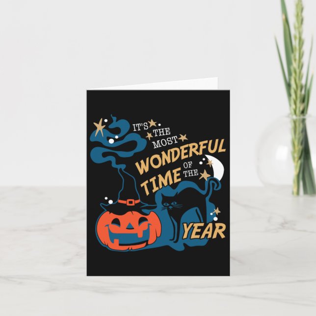 It's The Most Wonderful Time Of The Year Halloween Card (Front)