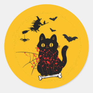 Its The Most Wonderful Time Of The Year Halloween Classic Round Sticker