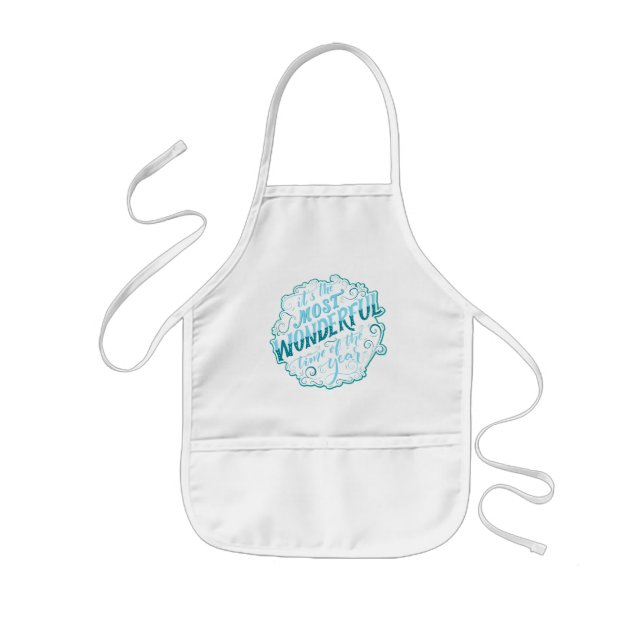 It's the Most Wonderful Time of the Year Kids Apron (Front)