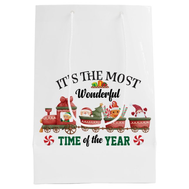 It's The Most Wonderful Time Of The Year Medium Gift Bag (Back)