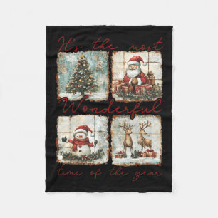 It's The Most Wonderful Time Of The Year Merry Chr Fleece Blanket