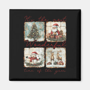 It's The Most Wonderful Time Of The Year Merry Chr Magnet