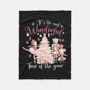 It's The Most Wonderful Time Of The Year Nutcracke Fleece Blanket