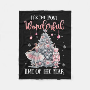 It's The Most Wonderful Time Of The Year Nutcracke Fleece Blanket