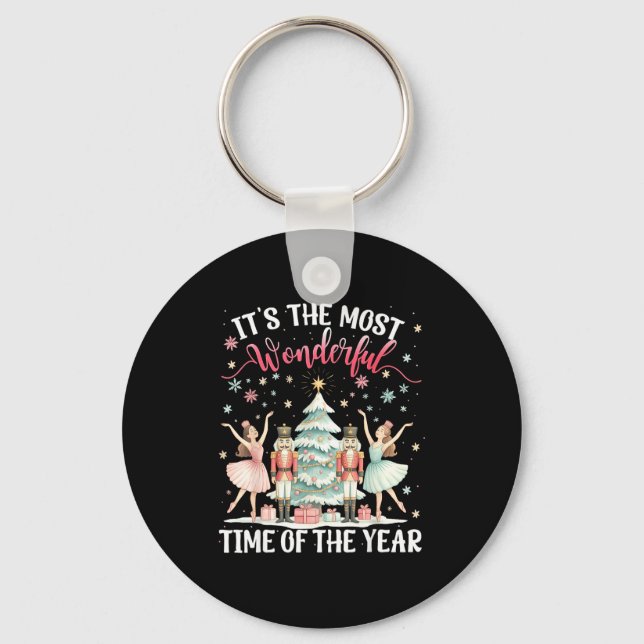 It's The Most Wonderful Time Of The Year Nutcracke Key Ring (Front)