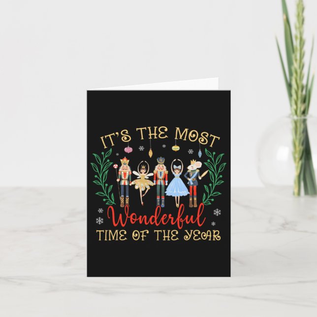 Its The Most Wonderful Time Of The Year Nutcracker Card (Front)