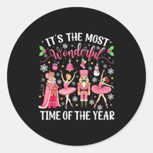 Its The Most Wonderful Time Of The Year Nutcracker Classic Round Sticker