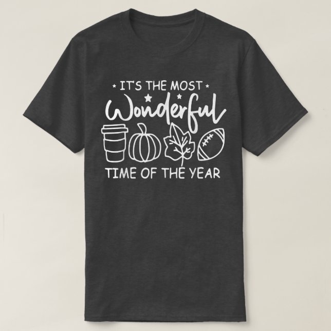 Its The Most Wonderful Time Of The Year Pumpkin Au T-Shirt (Design Front)
