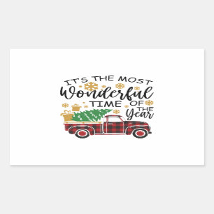 It's The Most Wonderful Time Of The Year Rectangular Sticker