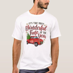 It's The Most Wonderful Time Of The Year Red Truck T-Shirt