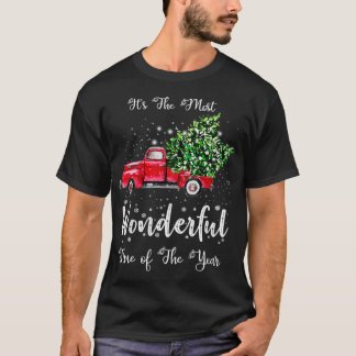 Its The Most Wonderful Time of The Year Red Truck  T-Shirt