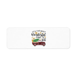 It's The Most Wonderful Time Of The Year Return Address Label
