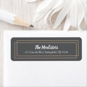 It's the most wonderful time of the year return address label