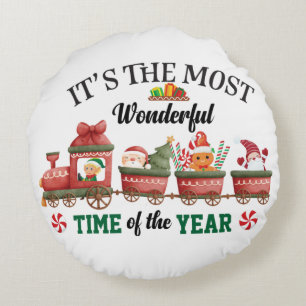It's The Most Wonderful Time Of The Year Round Cushion