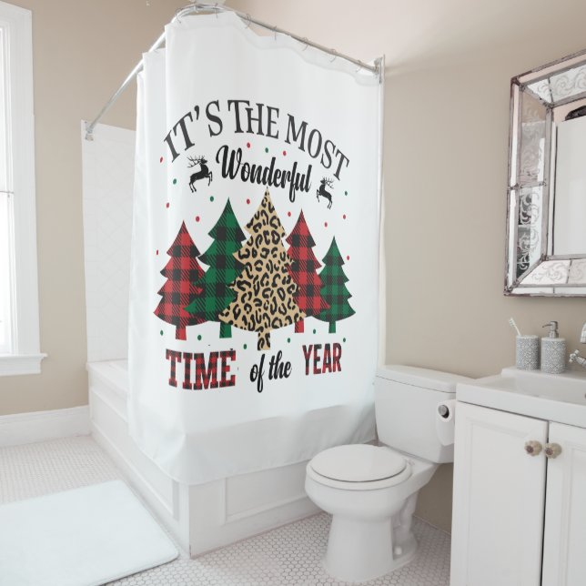 It's The Most Wonderful Time Of The Year Shower Curtain (In Situ)