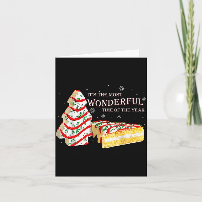 Its The Most Wonderful Time Of The Year Snack Cake Card (Front)