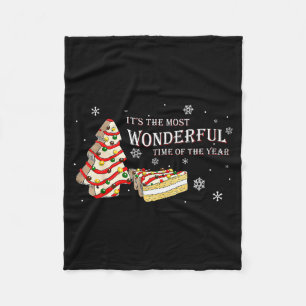 Its The Most Wonderful Time Of The Year Snack Cake Fleece Blanket