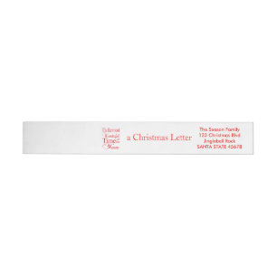 It's the most wonderful time of the year wraparound address label