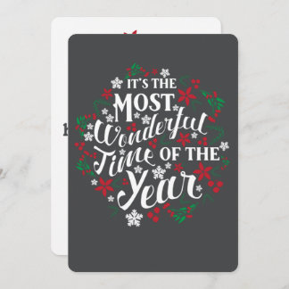 It's The Most Wonderful Time Of Year Card