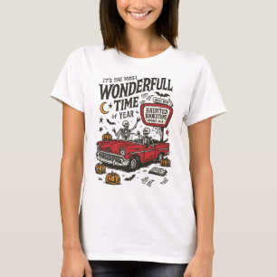 It's The Most Wonderful Time Of Year Halloween Ske T-Shirt