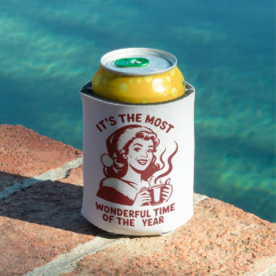 It's The Most Wonderful Time Snarky Christmas Can Cooler