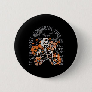 It's The Most Wonderful's Halloween Time Of The Ye 6 Cm Round Badge