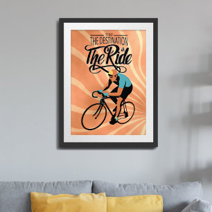 Its the Ride! Bicycle retro style Poster