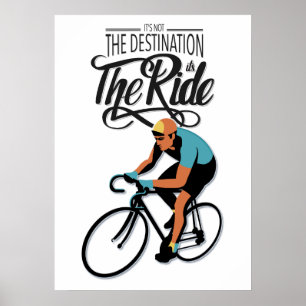 Its the Ride! Bicycle retro style Poster
