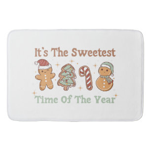 It's The Sweetest Time Of The Year Cute Funny Xmas Bath Mat