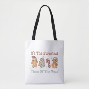 It's The Sweetest Time Of The Year Cute Funny Xmas Tote Bag