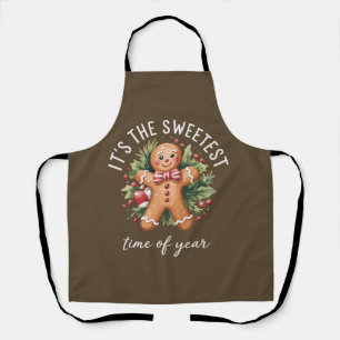 Its The Sweetest Time Of The Year Gingerbread Xmas Apron