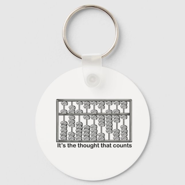 It's the Thought That Counts Key Ring (Front)