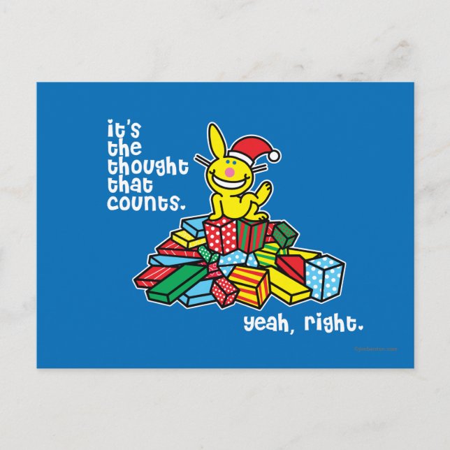 It's The Thought That Counts Postcard (Front)