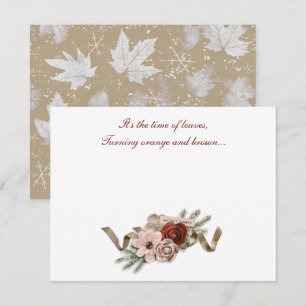 It's the Time of Leaves Card