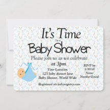 It's Time For a Baby Shower Invitation